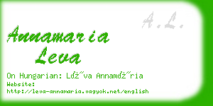 annamaria leva business card